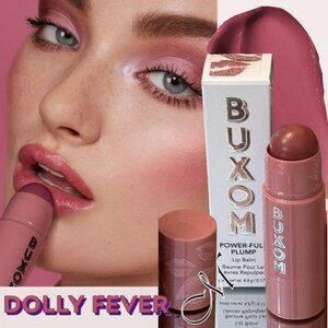BUXOM Power-Full Plump Lip Balm (Peptides) ~ Dolly Fever (Mauve) 0.17oz NIB